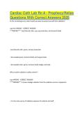 Cardiac Cath Lab Rn A - Prophecy-Relias Questions With Correct Answers 2026-2027