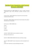 Cardiac Exam Questions with Correct Answers 2026-2027