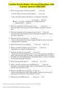 Cardiac Dysrhythmias Advanced Questions with Correct Answers 2026-2027
