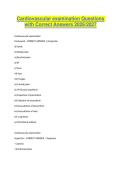 Cardiovascular examination Questions with Correct Answers 2026-2027