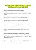 ARDMS Fetal Echocardiography Questions with Correct Answers 2026-2027