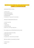 ARF FINAL TEST PREPARATION QUESTIONS WITH CORRECT ANSWERS 2026-2027&period;