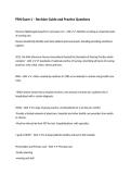 PRN Exam 1 &ndash; Revision Guide and Practice Questions