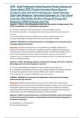 GPHR &ndash; Global Professional in Human Resources Practice Questions and Answers Updated 2026 &vert; Complete International Human Resources Certification Study Guide with Verified Questions&comma; Detailed Rationales&comma; Global Talent Management&comma; International Employment L