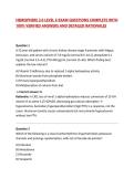 HEMISPHERE 3&period;0 LEVEL 6 EXAM QUESTIONS COMPLETE WITH 100&percnt; VERIFIED ANSWERS AND DETAILED RATIONALES