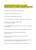 ARTHREX SPORTS IOT &lpar;DAY 2 & 3 TEST&rpar; QUESTIONS WITH CORRECT ANSWERS 2026-2027&period;