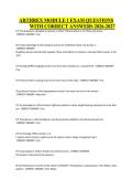 ARTHREX MODULE 1 EXAM QUESTIONS WITH CORRECT ANSWERS 2026-2027&period;