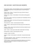 NSG 349 EXAM 1 QUESTIONS AND ANSWERS