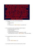 MLT ASCP PRACTICE QUESTIONS&NewLine;EXAM NEWEST 2026&sol;2027 ACTUAL&NewLine;EXAM TEST BANK&vert; MEDICAL&NewLine;LABORATORY TECHNICIAN EXAM&NewLine;PREP WITH COMPLETE 150 REAL&NewLine;EXAM QUESTIONS AND CORRECT&NewLine;DETAILED ANSWERS &lpar;VERIFIED&NewLine;ANSWERS&rpar; ALREADY GRADED A&plus;&NewLine;&lpar;MOST RECENT&excl;&excl;&rpar;