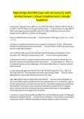 Flight Bridge ED&sol;CFRN Exam with all Correct & 100&percnt; Verified Answers &vert;Actual Complete Exam &vert;Already Graded A&plus;