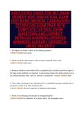 ASCP STUDY GUIDE FOR MLT EXAM&NewLine;NEWEST 2025&sol; 2026 ACTUAL EXAM&NewLine;TEST BANK&vert; MEDICAL LABORATORY&NewLine;TECHNICIAN EXAM PREP WITH&NewLine;COMPLETE 120 REAL EXAM&NewLine;QUESTIONS AND CORRECT&NewLine;DETAILED ANSWERS &lpar;VERIFIED&NewLine;ANSWERS&rpar; ALREADY GRADED A&plus;&NewLine;&lpar;MOST RECENT&excl;&excl;&rpar;