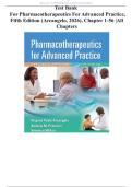 Test Bank for Pharmacotherapeutics for Advanced Practice&comma; Fifth Edition &lpar;Arcangelo&comma; 2026&rpar;&comma; Chapter 1-56 &vert;All Chapters