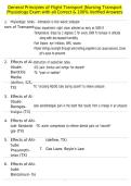 General Principles of Flight Transport &vert;Nursing Transport Physiology Exam with all Correct & 100&percnt; Verified Answers