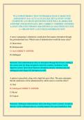 WGU D398 INTRODUCTION TO PHARMACOLOGY OBJECTIVE &NewLine;ASSESSMENT &lpar;OA&rpar; ACTUAL EXAM 2026 &sol;2027 & STUDY GUIDE &NewLine;COMPLETE ACCURATE QUESTIONS WITH WELL ELABORATED &NewLine;ANSWERS AND RATIONALES &lpar;100&percnt; CORRECT VERIFIED ANSWERS&rpar; &NewLine;LATEST UPDATED VERSION 2026 EDITION &vert;GUARA