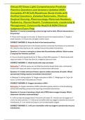 Virtual ATI Green Light Comprehensive Predictor Practice Questions and Answers Updated 2026 &vert; Complete ATI NCLEX Readiness Study Guide with Verified Questions&comma; Detailed Rationales&comma; Medical-Surgical Nursing&comma; Pharmacology&comma; Maternal-Newborn&comma; Pediatrics&comma; Ment