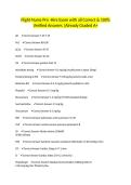 Flight Nurse Pre -Hire Exam with all Correct & 100&percnt; Verified Answers &vert;Already Graded A&plus;