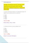 Dosage Calculations and IV Therapy Exam &NewLine;Questions And Answers With Verified &NewLine;Rationales &vert; 2026&sol;27 Qs & Ans &vert; Digital Pdf &NewLine;Download 