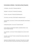 Food Sanitation Certification &ndash; Study Guide and Exam Preparation