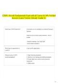 CFRN&colon; Aircraft Fundamentals Exam with all Correct & 10&percnt; Verified Answers &vert;Latest Version &vert;Already Graded A&plus;