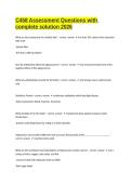 C458 Assessment Questions with complete solution 2026