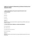 CHEM 121 Foundations of Biochemistry and Nuclear Chemistry Exam&NewLine;2026&sol;2027 UPDATE