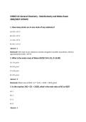 CHEM 121 General Chemistry - Stoichiometry and Moles Exam&NewLine;2026&sol;2027 UPDATE