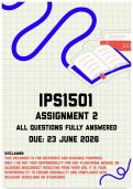 IPS1501 Assignment 2 Memo &vert; Due 23 June 2026