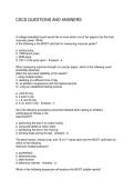 CSCS QUESTIONS AND ANSWERS