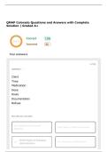 QMAP Colorado Questions and Answers with Complete Solution &vert;Graded A&plus;&period;