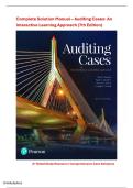 Solution Manual &ndash; Auditing Cases&colon; An Interactive Learning Approach &lpar;7th Edition&rpar;Mark S&period; Beasley &vert; A&plus; Rated Study Resource &vert; Full Case Coverage