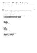 Food Safety Quiz & Exam 2 &ndash; Study Guide and Practice Questions