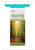 Solutions Manual Accounting 29th Edition Carl S&period; Warren &vert; All 1-24 Chapters Covered With Questions And Verified Solutions With Detailed Rationales And Case Studies&period;