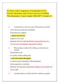 PA Nurse Aide Competency Examination &lpar;CNA&rpar;&NewLine;Practice Questions And Correct Answers &lpar;Verified&rpar;&NewLine;Plus Rationales &vert; Latest Update 2026&sol;2027 &vert; Graded A&plus;&period;