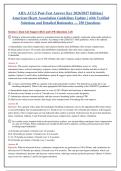 AHA ACLS Post Test Answer Key 2026-2027 &vert; American Heart Association Guidelines Update &vert; 250 Q&A with Verified Solutions & Detailed Rationales
