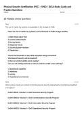 Physical Security Certification &lpar;PSC&rpar; &ndash; SP&emacr;D &sol; DCSA Study Guide and Practice Questions