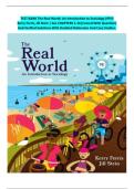 TEST BANK The Real World&colon; An Introduction to Sociology &lpar;9TH&rpar; Kerry Ferris&comma; Jill Stein &vert; ALL CHAPTERS 1-16&vert;Covered With Questions And Verified Solutions With Detailed Rationales And Case Studies&period;