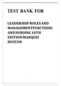 LEADERSHIP ROLE 9th EDITION&colon; Management Functions in Nursing 2026 UPLOAD