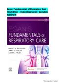 Egan&rsquo;s Fundamentals of Respiratory Care &ndash; 12th Edition &ndash; Robert Kacmarek &vert; Complete Test Bank &lpar;All Chapters&rpar; &vert; Respiratory Care Practice Questions & Answer Guide