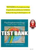 Psychopharmacology Drugs the Brain and Behavior 3RD Edition 
