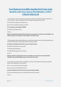 Texas Registered Accessibility Specialist &lpar;RAS&rpar; Exam Actual Questions and Correct Answers Plus Rationales &lpar;100&percnt; Verified&rpar; &vert; Latest Update 2026&sol;2027 &vert; Already Graded A&plus; &lpar;Most Recent&rpar;