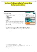 Test Bank for Clayton's Basic Pharmacology for Nurses 19th Edition &vert; Willihnganz&NewLine;&NewLine;