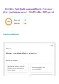 WGU D444 Adult Health Assessment Objective Assessment &lpar;OA&rpar; &vert; Questions and Answers &vert; 2026&sol;27 Updates &vert; 100&percnt; correct
