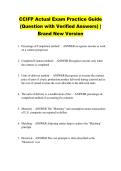CCIFP Actual Exam Practice Guide &NewLine;&lpar;Question with Verified Answers&rpar; &vert; &NewLine;Brand New Version 