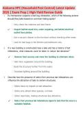Alabama HPC &lpar;Household Pest Control&rpar; Exam Review 2026 &vert; High-Yield Study Guide&comma; Practice Questions & Key Concepts