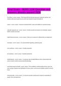 Final Exam - NURS 1100 Question and answers already passed 2026