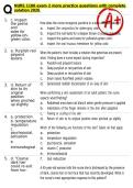 NURS 1100 exam 2 more practice questions with complete solution 2026 
