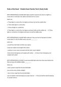 Rules of the Road &ndash; Module Exam Practice Test & Study Guide