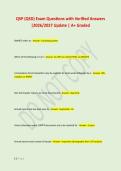 QSP &lpar;QSD&rpar; Exam Questions with Verified Answers &NewLine;&vert;2026&sol;2027 Update &vert; A&plus; Graded