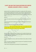 CA MFT LAW AND ETHICS EXAM QUESTIONS WITH VERIFIED &NewLine;ANSWERS &vert;2026&sol;2027 UPDATE &vert; A&plus; GRADED 