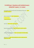IU A100 Exam 1 Questions with Verified Answers &NewLine;&vert;2026&sol;2027 Update &vert; A&plus; Graded 